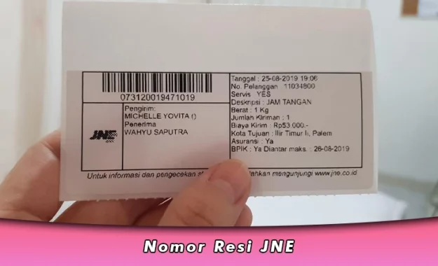 Nomor Resi JNE